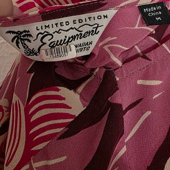 Equipment Limited Edition Allianna Floral Print Silk Dress Hawaiian Retro Midi - Picture 6 of 8